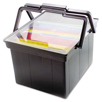 Advantus Companion Portable File, Letter-legal Files, 17" X 14" X 11", Black freeshipping - TVN Wholesale